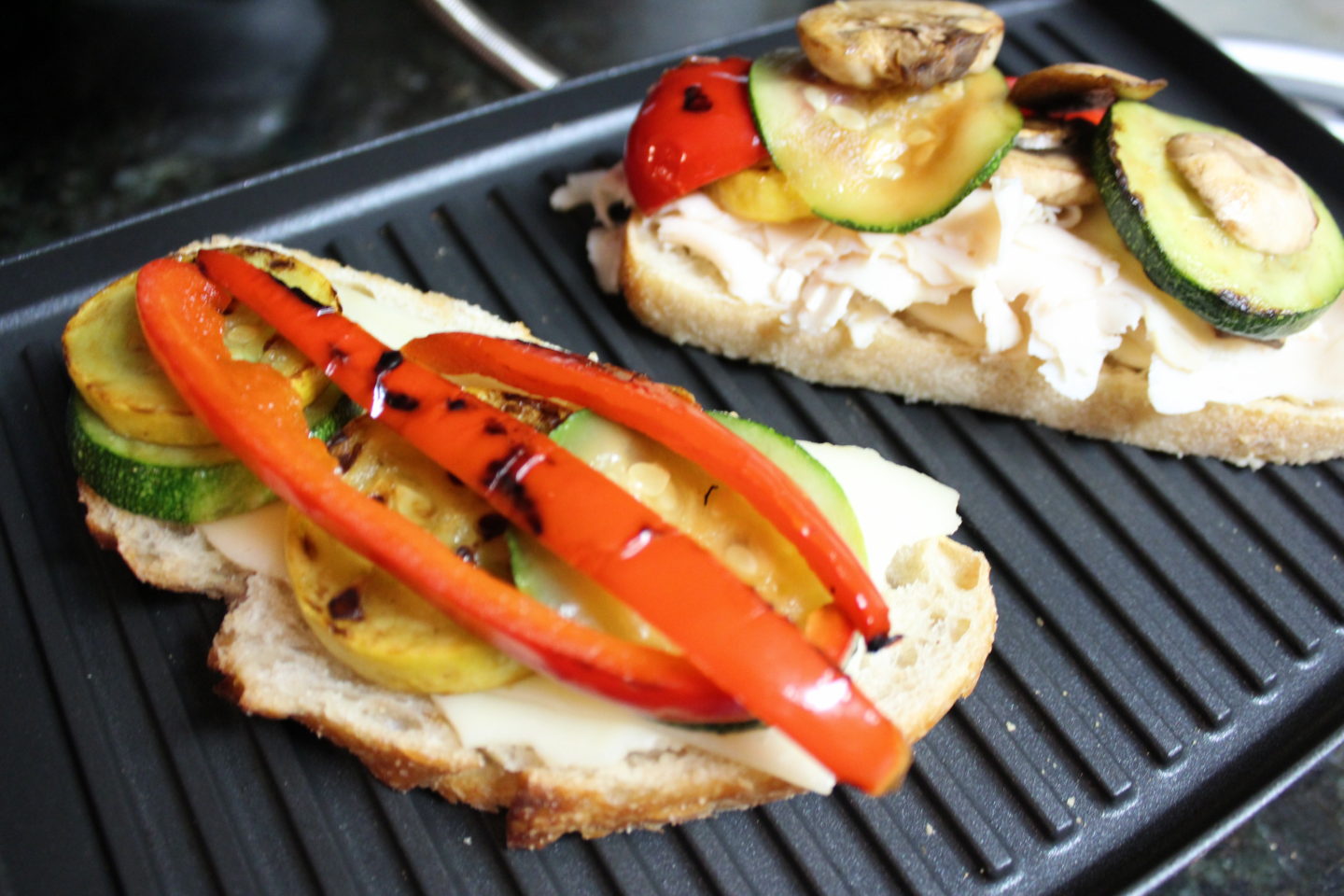 Vegetable Paninis with Pesto Mayo