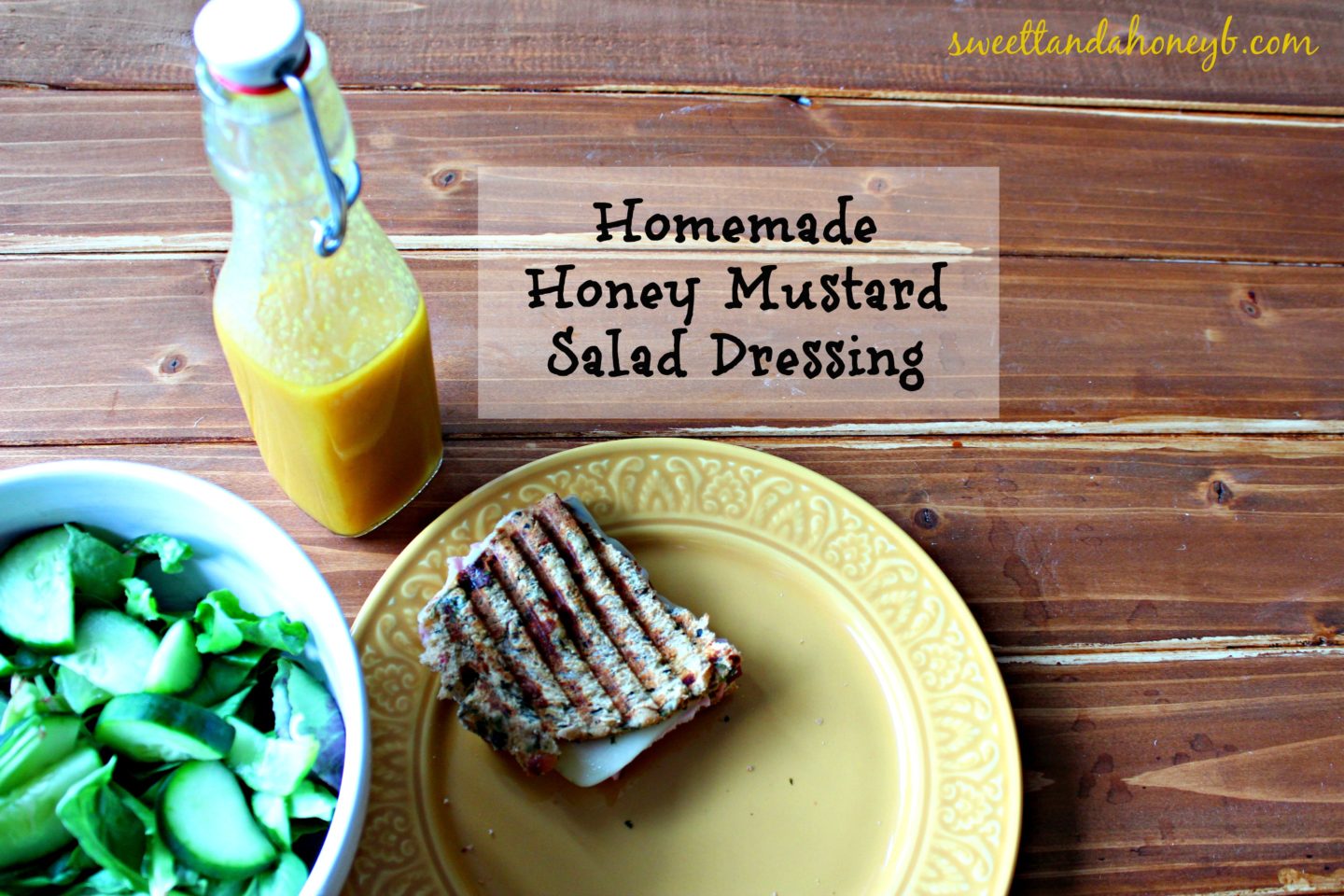 Warm Sandwiches, Mixed Greens, and Homemade Honey Mustard Dressing